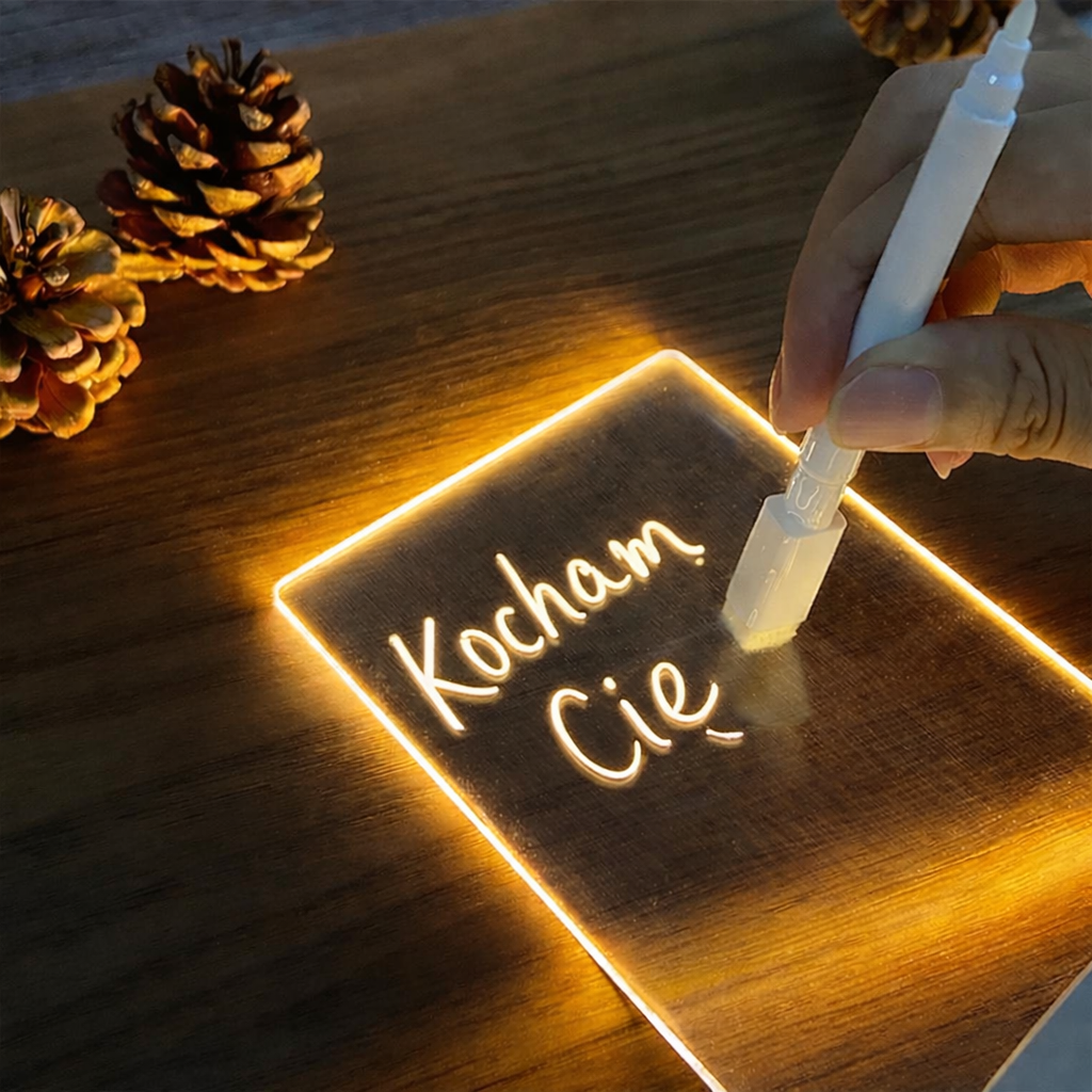 GlowLove™| Akrylowa Lampka LED + Własny Napis